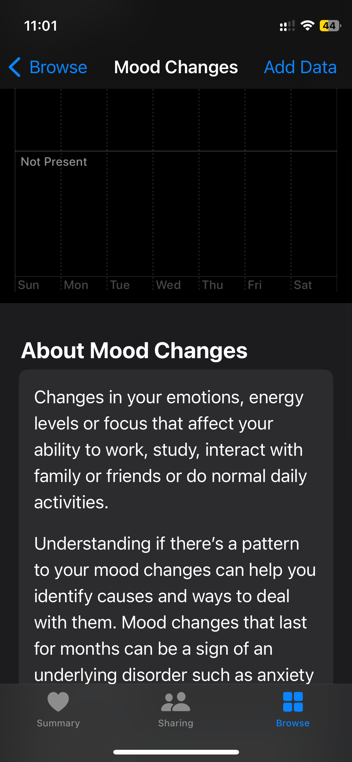 Health Mood Changes - iOS 17